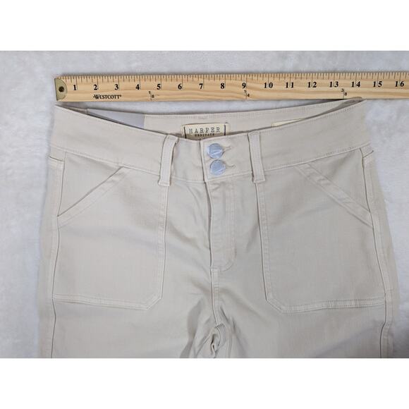 NWT Harper Heritage Cargo Bootcut Jeans Women's Size 29 Beige - Picture 7 of 12